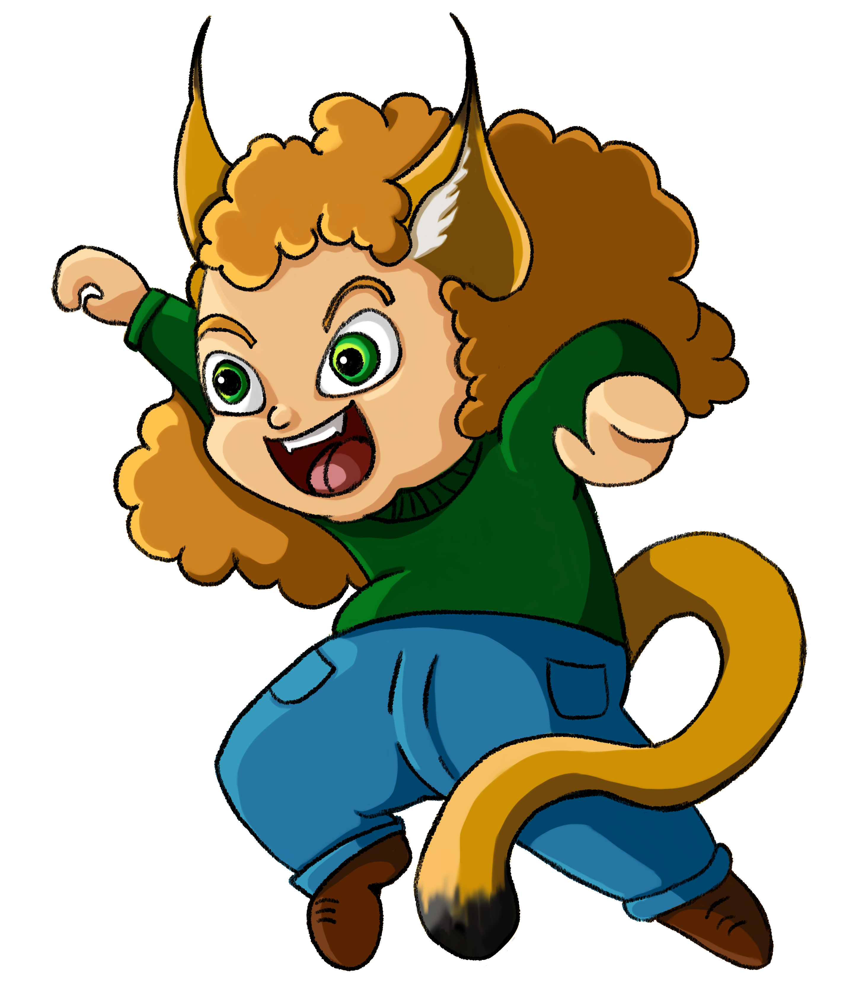Mikayla as a caracal